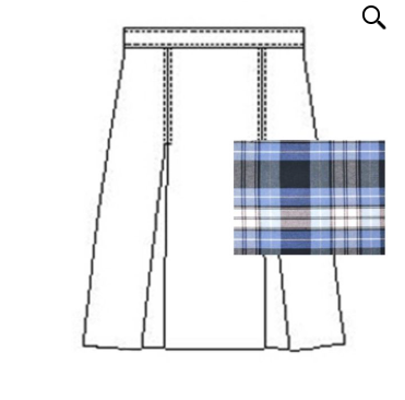 Skyuka 4 Pleat Plaid Skirt