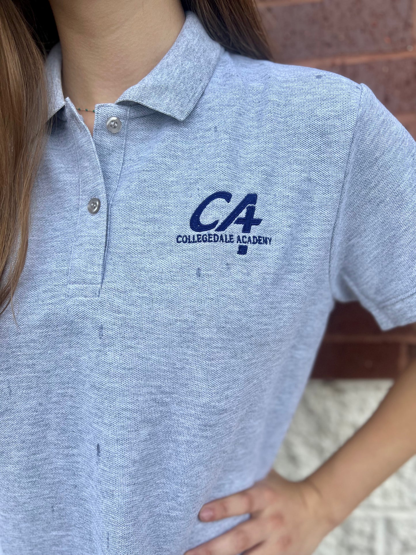 CA Girls Cut Pique Polo Shirt