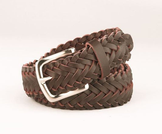 Braided Belt, Brown