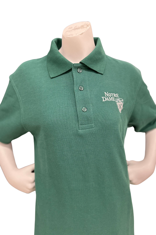 Notre Dame Unisex Polo, Green