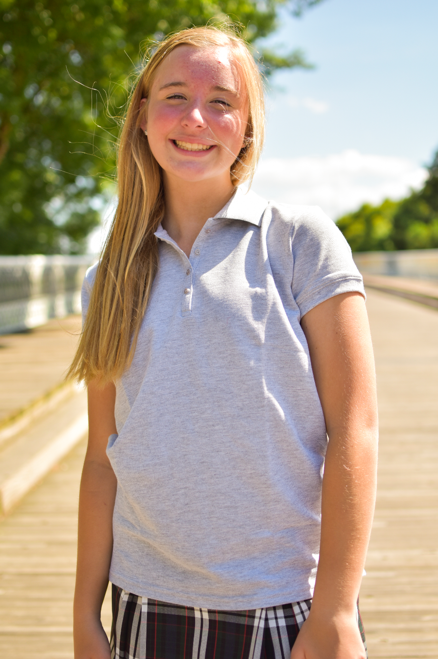 Grace Girls Cut Pique Polo Shirt