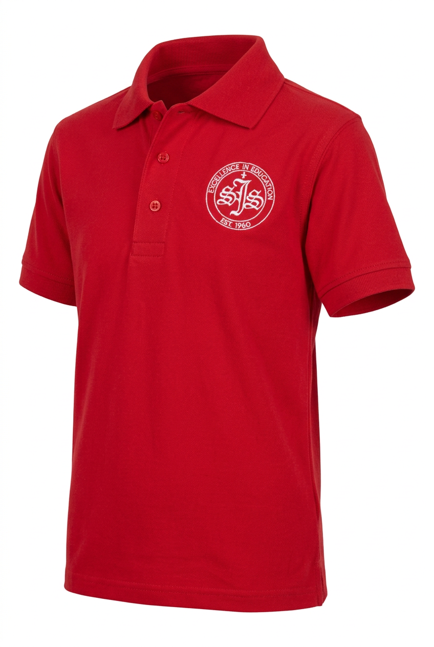 St Jude Unisex Polo, Red
