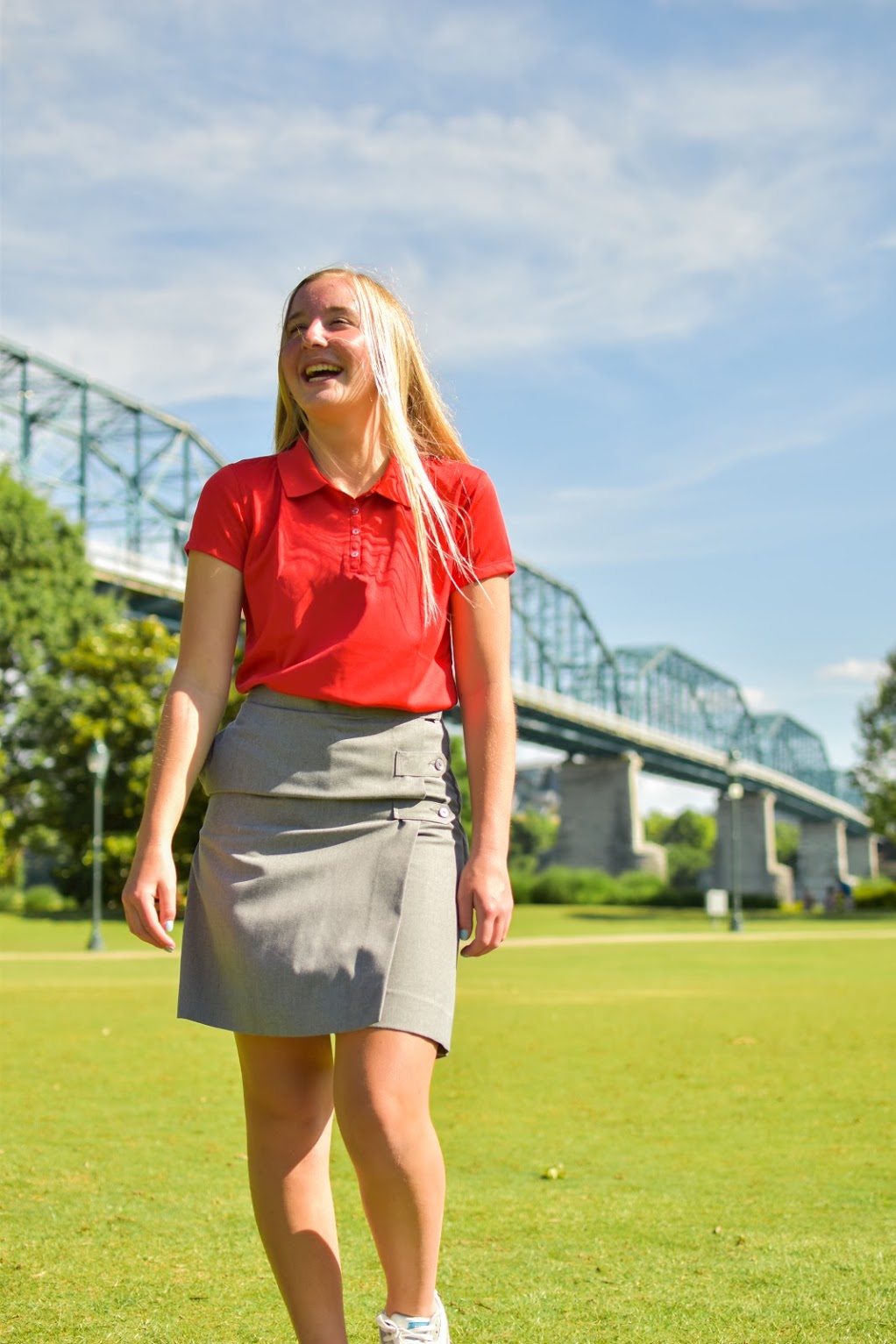 Grey best sale uniform skort