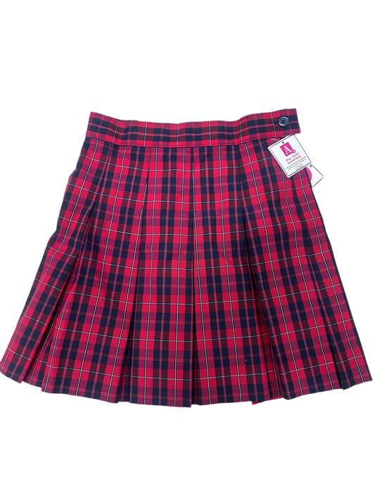 ARK Pleated Plaid Skirt