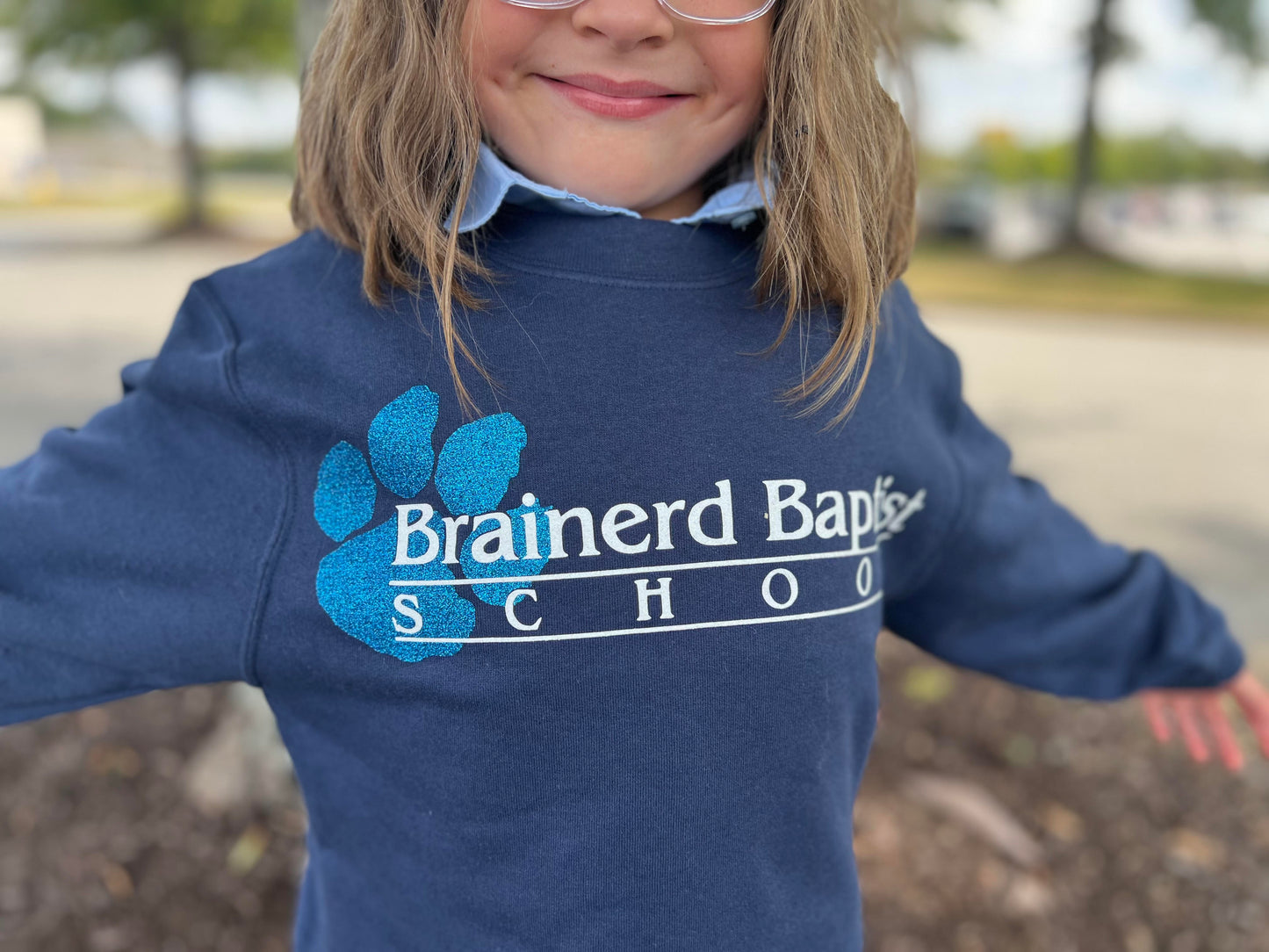 Brainerd Baptist Glitter Sweatshirt