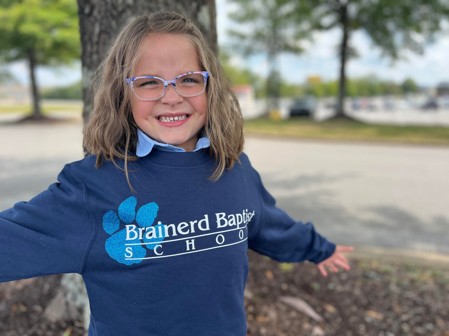 Brainerd Baptist Glitter Sweatshirt