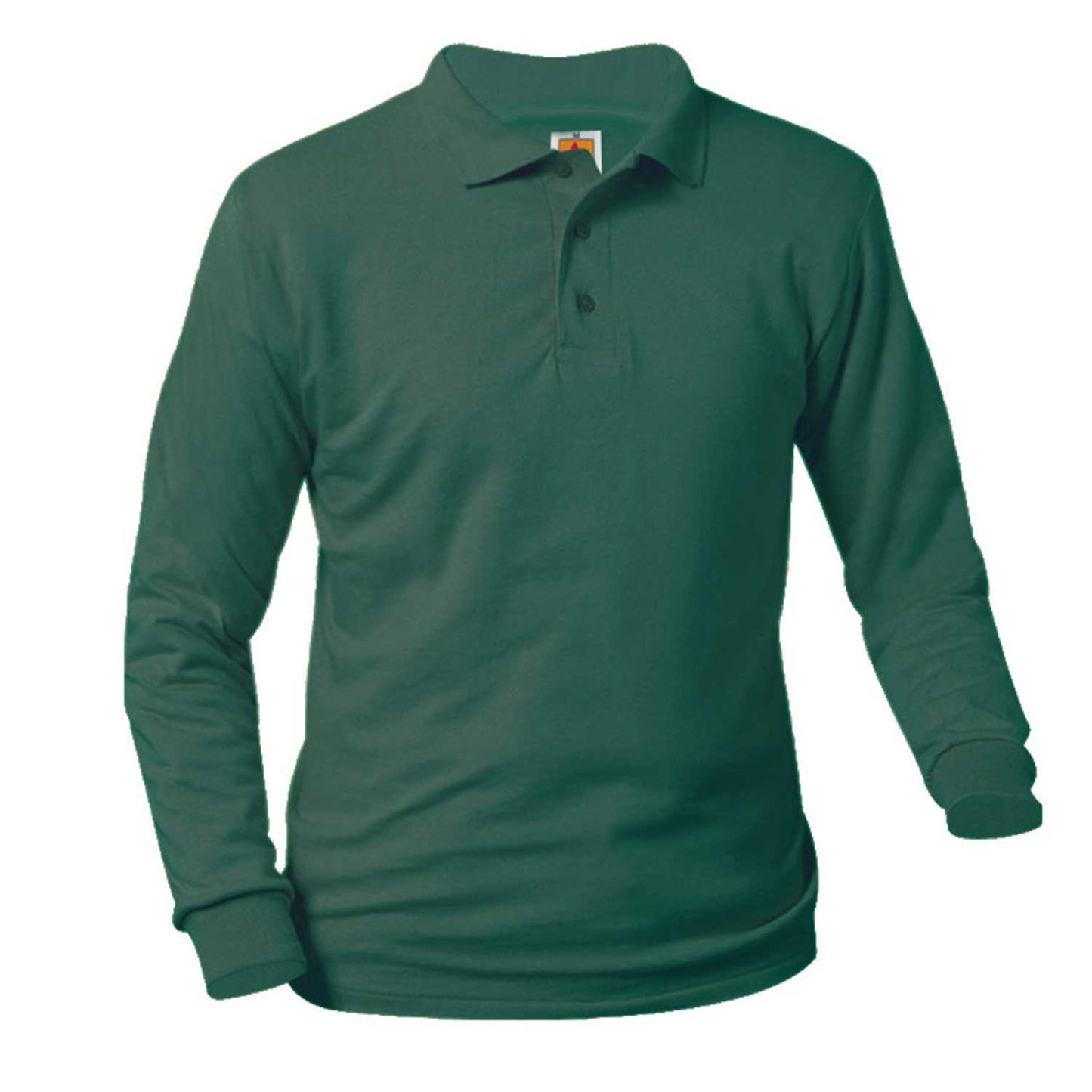 CA Unisex Smooth Knit LONG SLEEVE Polo Shirt