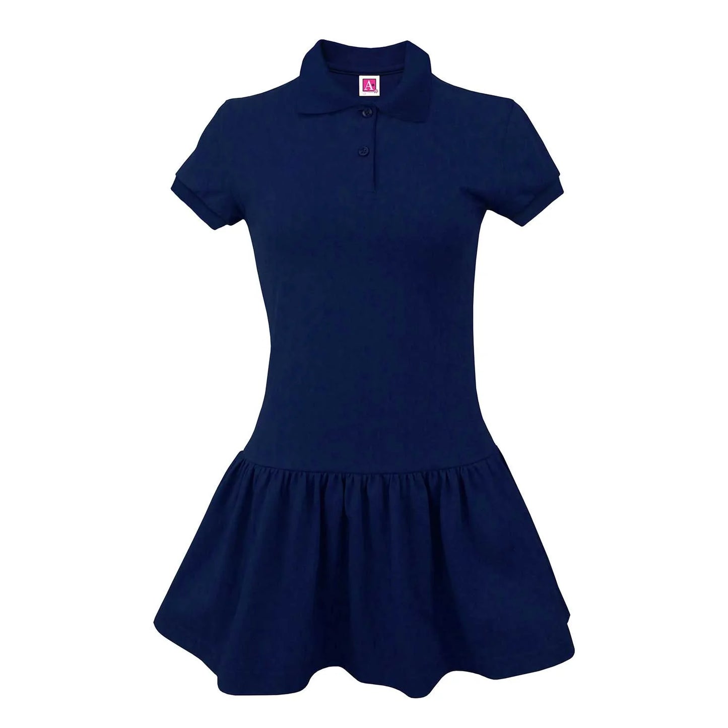 Montessori Polo Dress, Navy