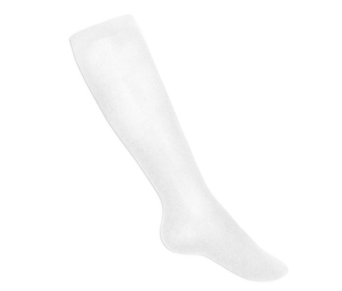 Opaque Knee High Socks, White